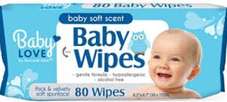 Baby Love Wipes - 80 Count